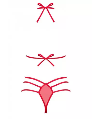 Giftella 2 db-os Szett S/M Vörös Együttesek Obsessive