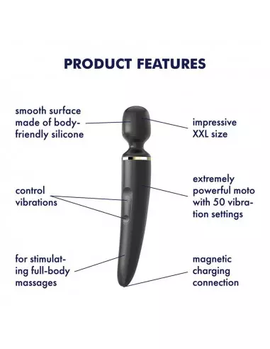 Wand-er Woman (black/gold) Masszírozó Masszírozók Satisfyer