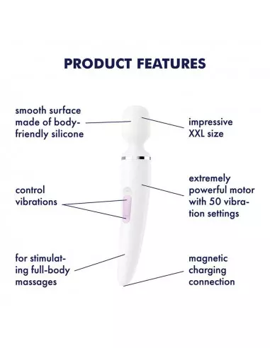 Wand-er Woman (white/chrome) Masszírozó Masszírozók Satisfyer