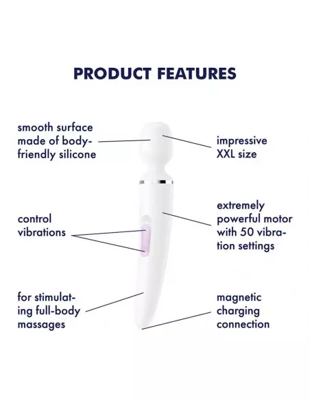 Wand-er Woman (white/chrome) Masszírozó Masszírozók Satisfyer Wand-er Woman (white/chrome) Masszírozó Masszírozók Satisfyer