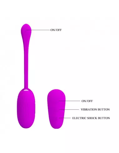 Pretty Love Shock Fun Purple Vibrátor Mini vibrátorok és tojások Pretty Love