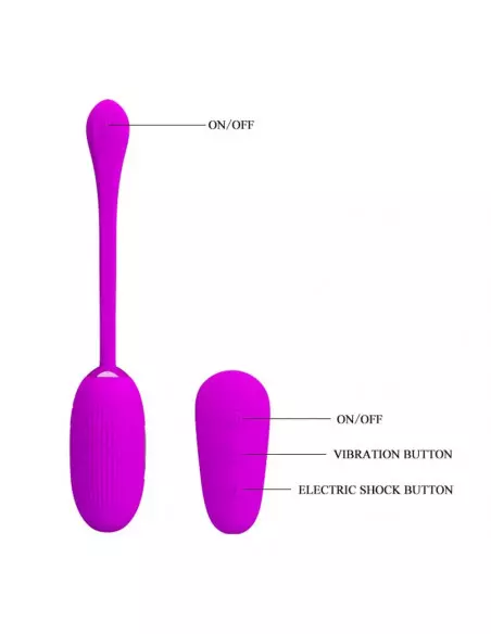 Pretty Love Shock Fun Purple Vibrátor Mini vibrátorok és tojások Pretty Love