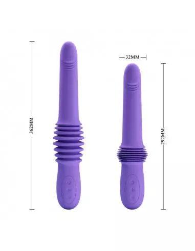 Pretty Love Pazuzu Purple Vibrátor Realisztikus vibrátorok Pretty Love