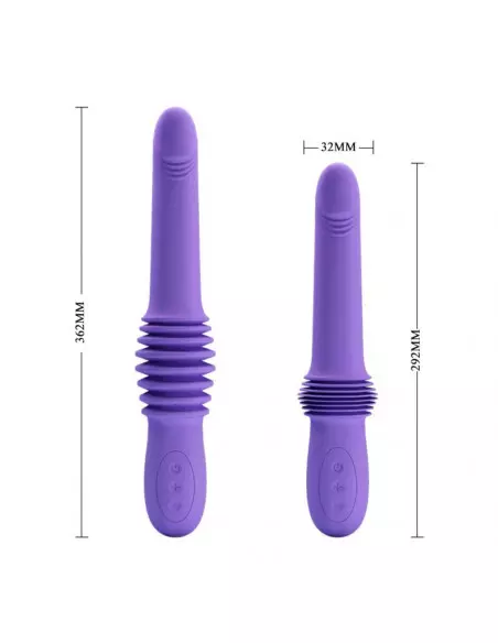 Pretty Love Pazuzu Purple Vibrátor Realisztikus vibrátorok Pretty Love