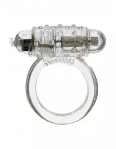 Silicone Vibrating Clear Péniszgyűrű Péniszgyűrűk - Mandzsetták Seven Creations 2