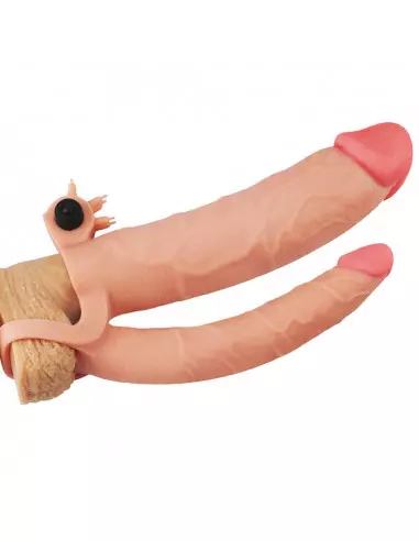 Add 3" Vibrating Double Penis Sleeve Péniszköpeny Péniszköpenyek - Hosszabítók Lovetoy