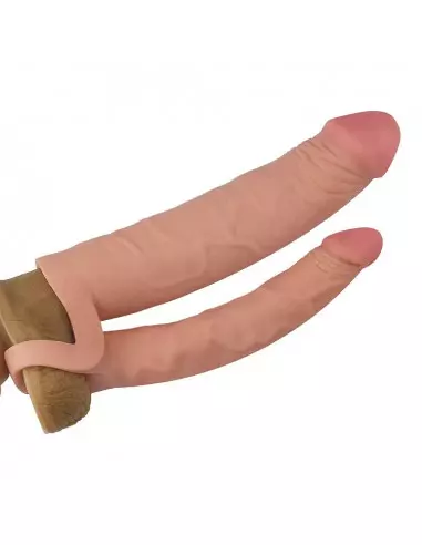 Add 2" Double Penis Sleeve Péniszköpeny Péniszköpenyek - Hosszabítók Lovetoy