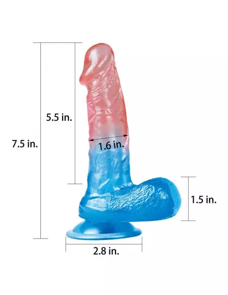 7.5'' Dazzle Studs 2 Dildó Dongok - Dildók Lovetoy