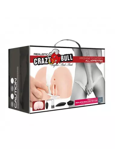 Crazy Bull Realistic Vagina and Anal Maszturbátor Férfi maszturbátorok Crazy Bull