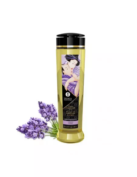 EROTIC LAVENDER Masszázsolaj 240 ml Masszázsgyertyák és olajok Shunga
