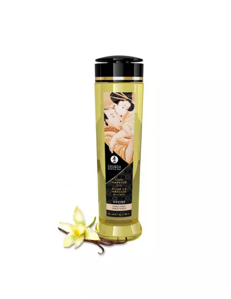 EROTIC VANILLA Masszázsolaj 240 ml Masszázsgyertyák és olajok Shunga