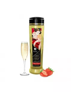 EROTIC SPARKLING STRAWBERRY WINE Masszázsolaj 240 ml Masszázsgyertyák és olajok Shunga