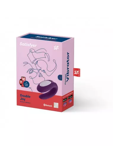 Double Joy (Violet) Okos Párvibrátor Okos vibrátorok Satisfyer