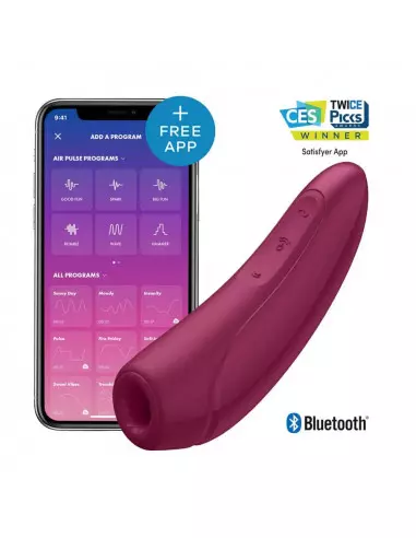 Curvy 1+ (Rose Red) Okos Vibrátor Okos vibrátorok Satisfyer