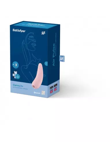 Curvy 2+ (Pink) Okos Vibrátor Csiklóizgatók Satisfyer