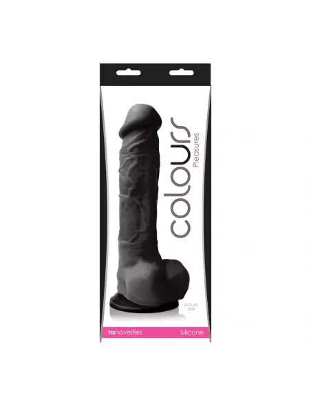 Colours Pleasure Large Black Dildó Dongok - Dildók NS Toys