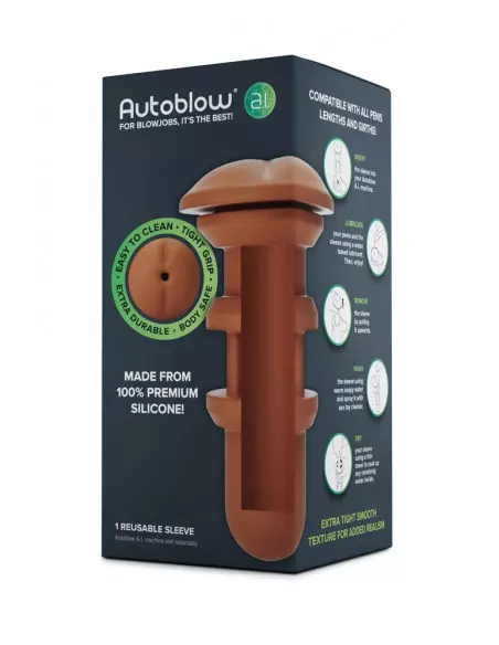 Autoblow A.I. Silicone Anus Sleeve - Brown Csere Betét Termék tartozékok Autoblow Autoblow A.I. Silicone Anus Sleeve - Brown Csere Betét Termék tartozékok Autoblow
