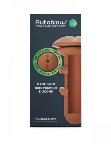 Autoblow A.I. Silicone Anus Sleeve - Brown Csere Betét Termék tartozékok Autoblow