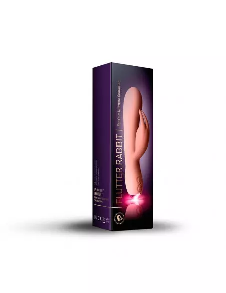Flutter Rabbit - Pink Vibrátor Nonfiguratív vibrátorok Rocks-Off