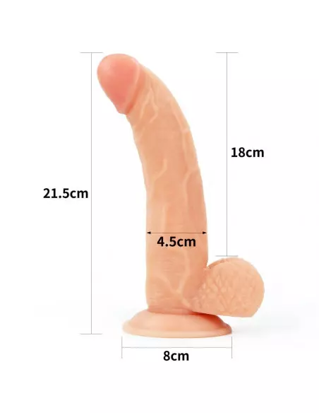 Easy Strapon Set Felcsatolható Dildó 21,5 cm Felcsatolható eszközök Lovetoy