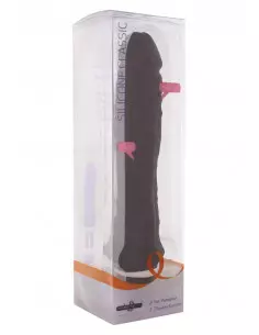 Classic Large Black Vibrátor Realisztikus vibrátorok Seven Creations