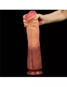 12'' Dual layered Platinum Silicone Cock Dildó Dongok - Dildók Lovetoy 2