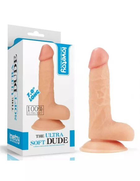 7" The Ultra Soft Dude Dildó Dongok - Dildók Lovetoy