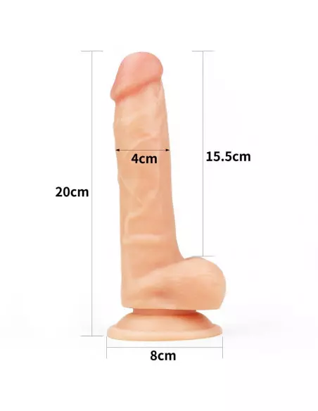8" The Ultra Soft Dude 2 Dildó Dongok - Dildók Lovetoy