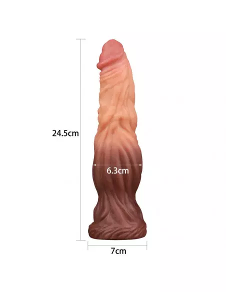9.5'' Dual layered Liquid Silicone Nature Cock Dildó Dongok - Dildók Lovetoy