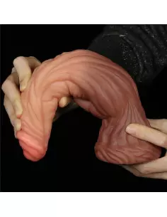 9.5'' Dual layered Liquid Silicone Nature Cock Dildó Dongok - Dildók Lovetoy 2