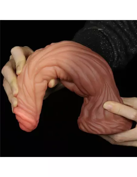 9.5'' Dual layered Liquid Silicone Nature Cock Dildó Dongok - Dildók Lovetoy