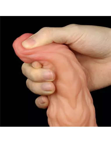 9.5'' Dual layered Liquid Silicone Nature Cock Dildó Dongok - Dildók Lovetoy