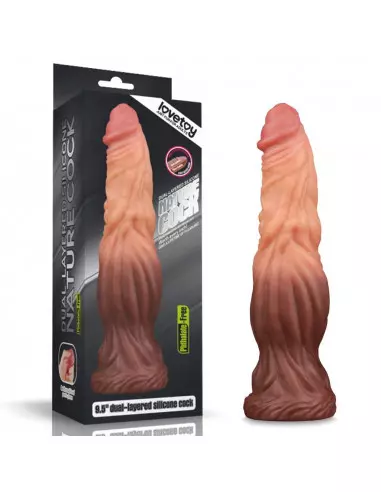 9.5'' Dual layered Liquid Silicone Nature Cock Dildó Dongok - Dildók Lovetoy