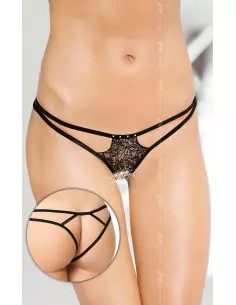 Pántos Tanga 2454 - Fekete S/L Női fehérneműk Softline