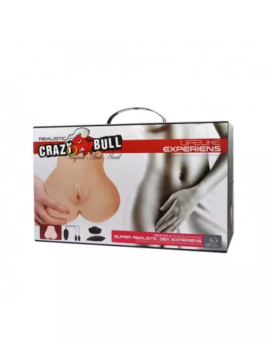 Crazy Bull Realistic Vagina and Anal Lifelike Experiens Maszturbátor Férfi maszturbátorok Crazy Bull