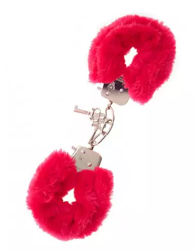 Metal Handcuff With Plush Red Bilincs Bilincsek - Kötözők Nmc
