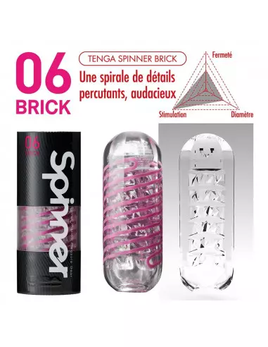 TENGA SPINNER - 06 BRICK Maszturbátor Férfi maszturbátorok Tenga