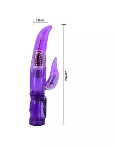 Happy Angel 22 cm Purple Vibrátor Nonfiguratív vibrátorok Debra