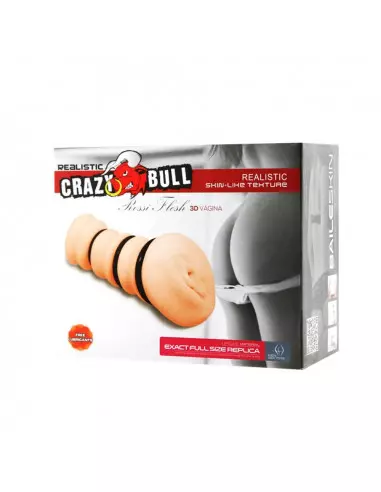 Crazy Bull Flesh 3D Vagina Maszturbátor Férfi maszturbátorok Crazy Bull