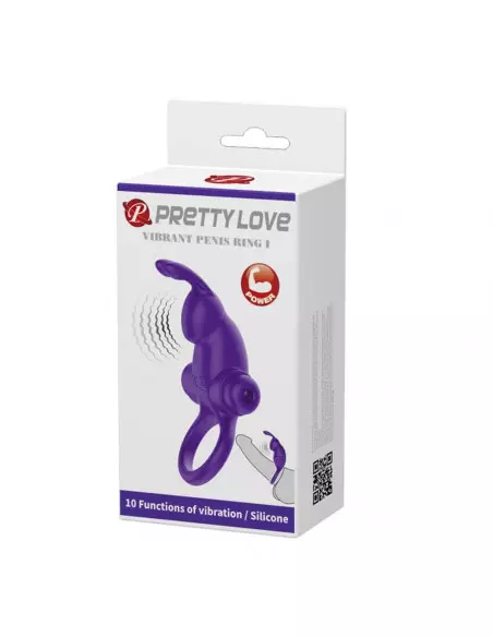 Pretty Love Vibrant Penis Sleeve 1 Purple Péniszgyűrű Péniszgyűrűk - Mandzsetták Pretty Love