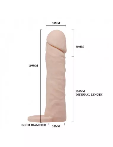 Pretty Love Penis Sleeve 6,2" Péniszköpeny Péniszköpenyek - Hosszabítók Pretty Love