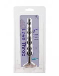 Love Throb 7 inch Black Anál Golyósor Golyósorok Nmc