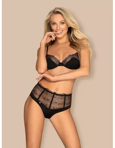 Sharlotte 2 db-os Szett L/XL Fekete Együttesek Obsessive