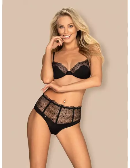 Sharlotte 2 db-os Szett S/M Fekete Együttesek Obsessive