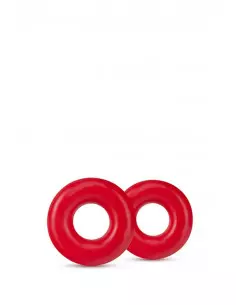 STAY HARD DONUT RINGS OVERSIZED RED Péniszgyűrű Péniszgyűrűk - Mandzsetták Blush 2