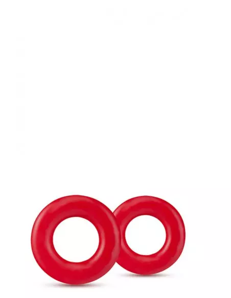 STAY HARD DONUT RINGS RED Péniszgyűrű Péniszgyűrűk - Mandzsetták Blush