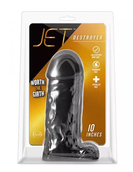 JET DESTROYER CARBON METALLIC BLACK Dildó Dongok - Dildók Blush