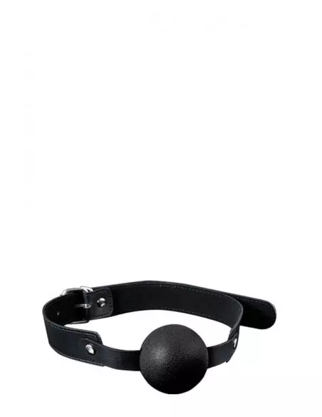 GP Solid Silicone Ball Gag Black Szájpecek Szájpöckök Guilty Pleasure