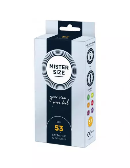 MISTER SIZE 53 mm-es Óvszer 10 DB Óvszerek Mister Size