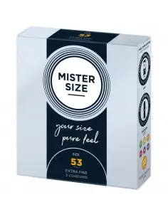 MISTER SIZE 53 mm-es Óvszer 3 DB Óvszerek Mister Size 2